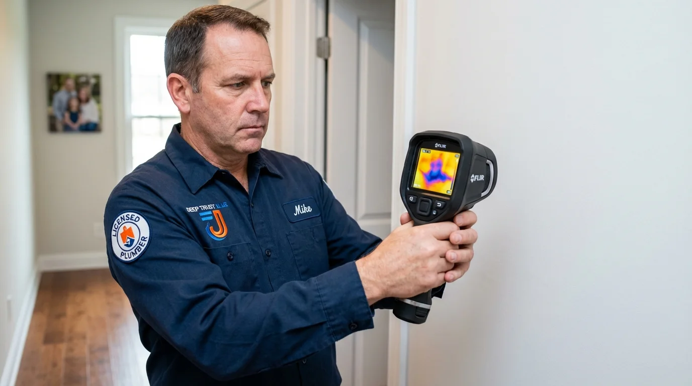 Thermal imaging leak detection by Johns Plumbing LLC in Lynden